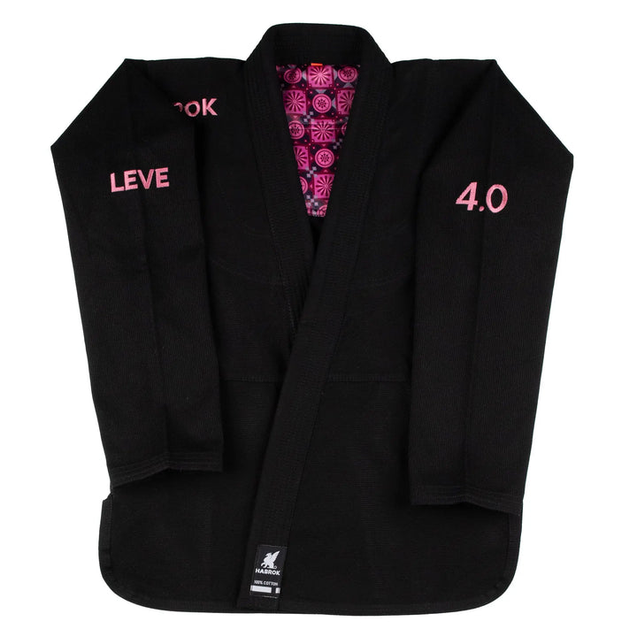Leve 4.0 | BJJ GI Women | Premium Ultra Light Weight  | Black - Habrok Jiu Jitsu Gi F4-BLACK 99.99